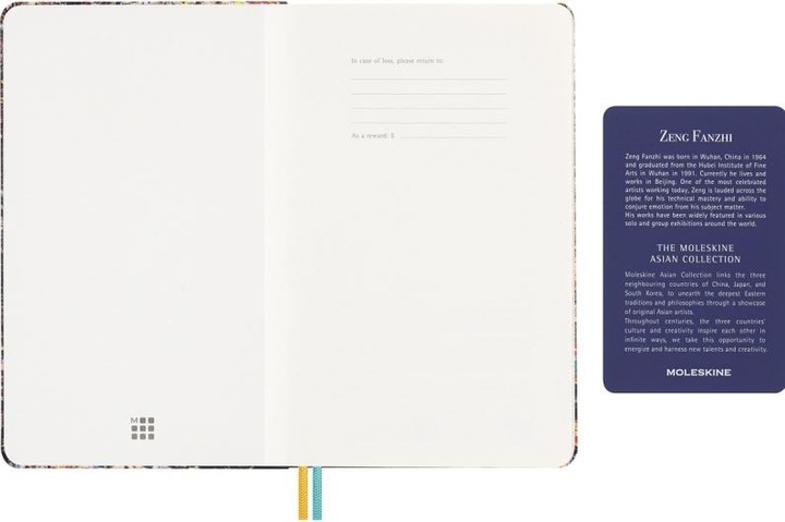 Immagine prodotto Moleskine Il taccuino dell'Anno del Drago (Zeng Fanzhi), grande/A5, foderato, copertina rigida (Righe, Copertina rigida)