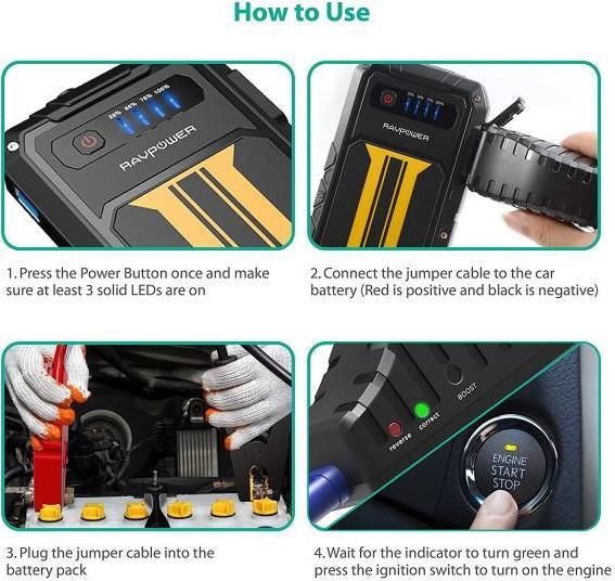 Produktbild RAVPower RP-PB007 Car Jump Starter (8000 mAh)