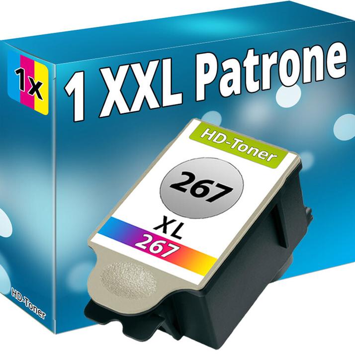 Produktbild Druckfuxx 1x XXL TINTE PATRONEN für Epson 267 Work Force WF-100W WF-110W Farbe C