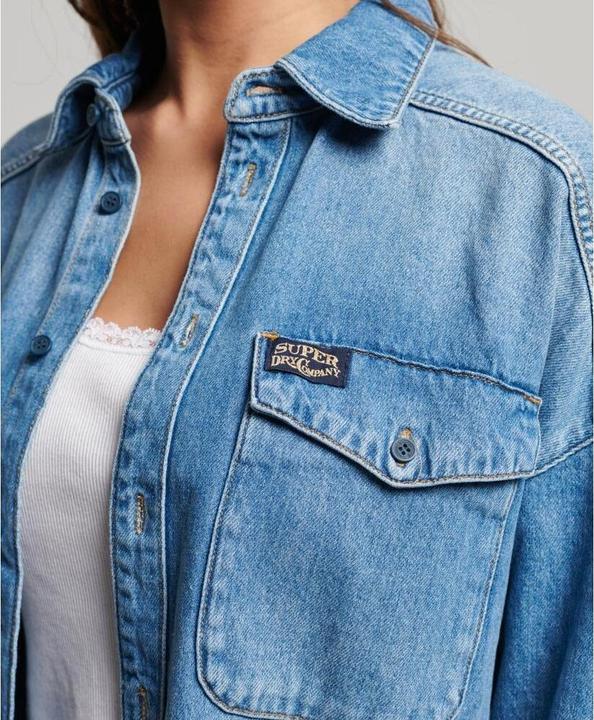 Produktbild Superdry Oversize-Oberhemd aus Jeansstoff, Damen (M)