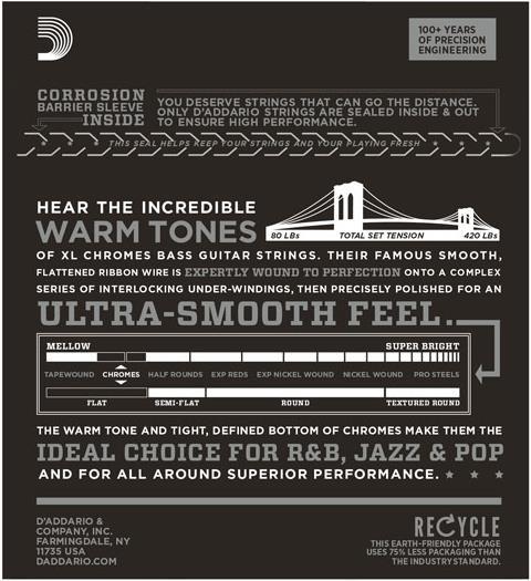 Produktbild D'Addario Ecb82 (4x, E-Bass, 0.11")