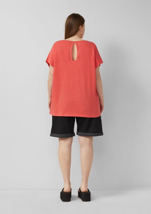 Produktbild s.Oliver Baumwollshirt mit Spitzeneinsatz (52)