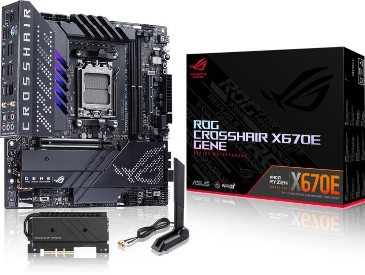 Actual product image ASUS ROG Crosshair X670E Gene (AM5, AMD X670E, mATX)
