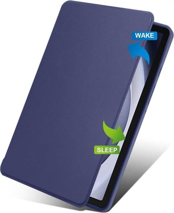 Actual product image Cover-Discount Galaxy Tab A9+ - 360-degree cover dark blue (Galaxy Tab A9+)