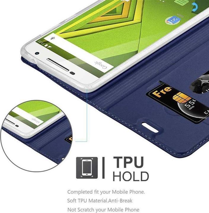Produktbild Cadorabo Book Classy Style Cover (Motorola Moto X Play)