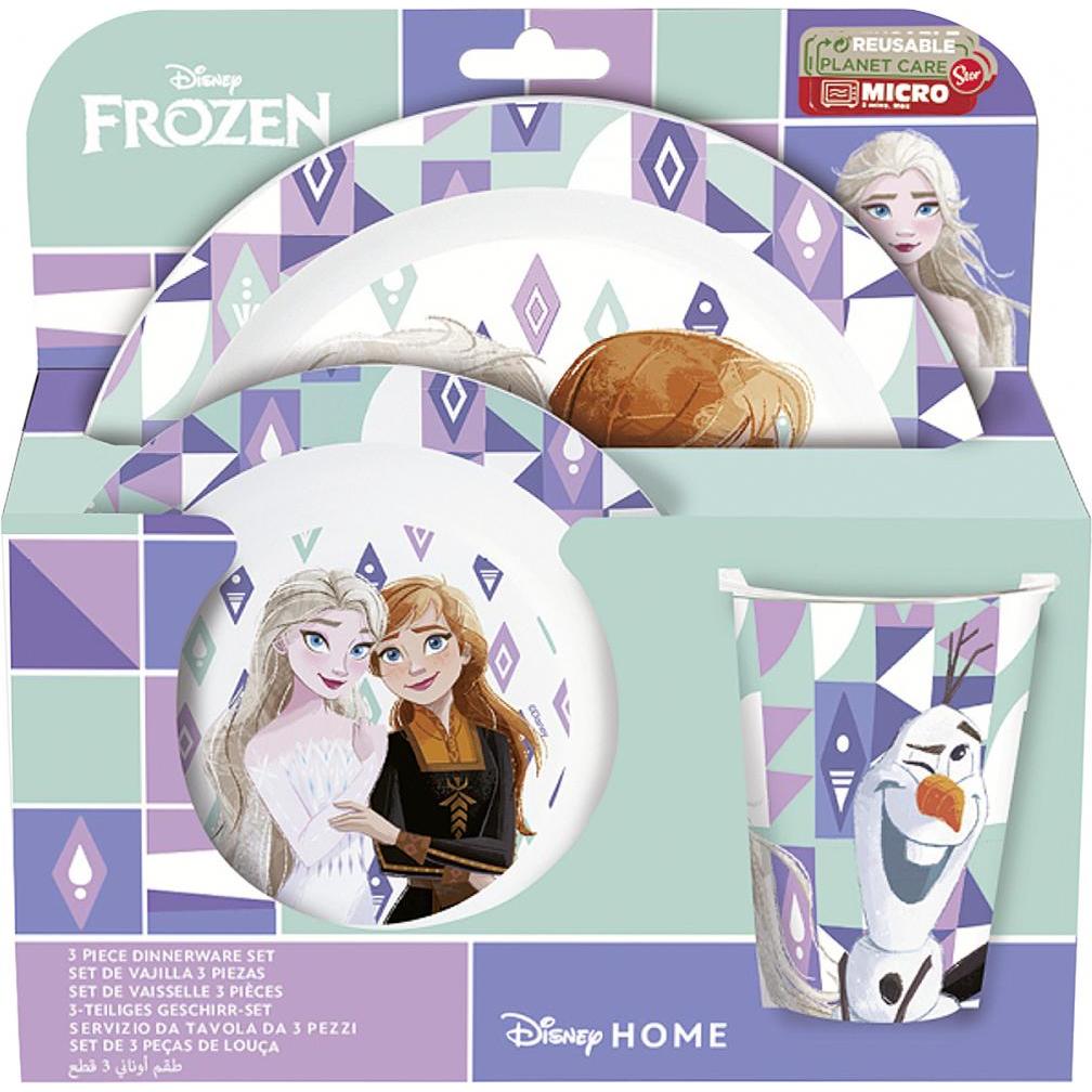 pos, Kindergeschirr + Kinderbesteck, Frühstücksset Frozen II 3tlg.