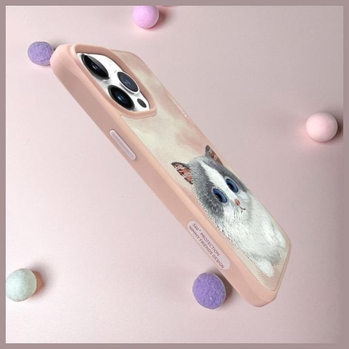 Produktbild Nimmy case iPhone 15 Pro Max 6.7" pink Big Eyed Pet 2.0 Cat (Apple iPhone 15 Pro Max)