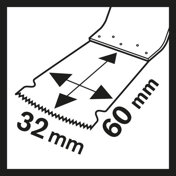 Actual product image Bosch Zubehör Starlock BIM plunge cut saw blade PAIZ 32 APB Wood and Metal, 60 x 32 mm