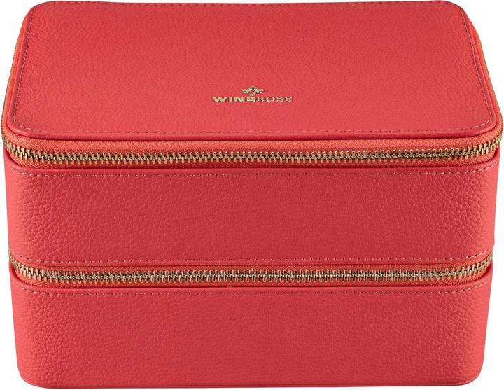 Windrose 803974.01 - Schmucketui L mit Reisverschluss Aurora koralle