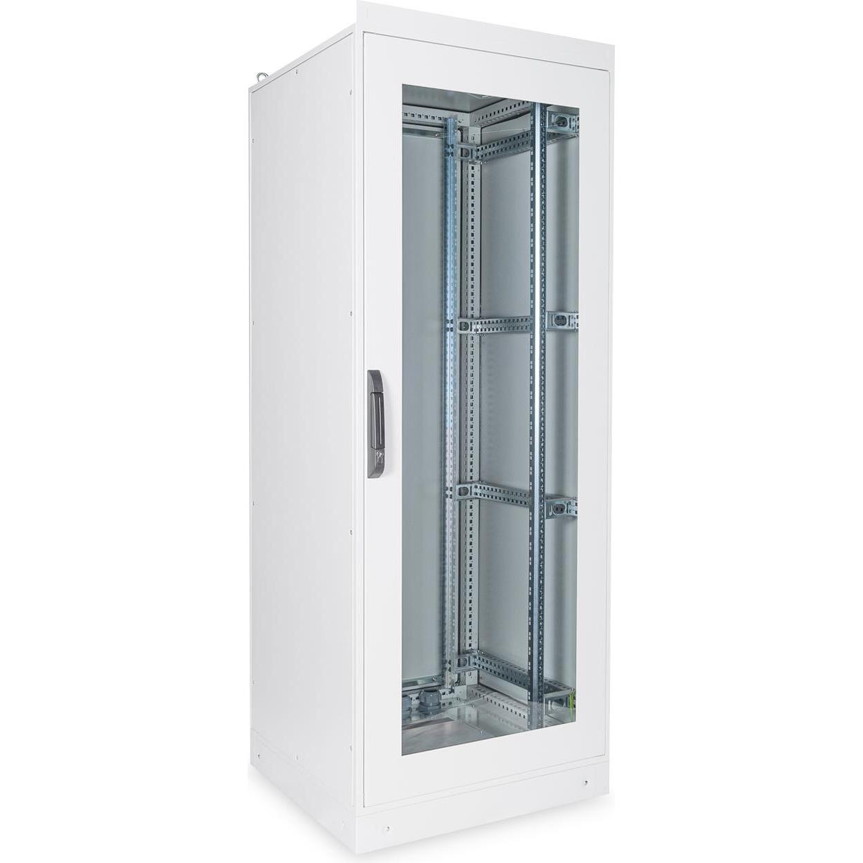 Digitus 42HE Netzwerkschrank Indoor IP55 2100x800x800 mm Hartglastur inkl. Sockel Grau RAL 7035 (42 HE, 19 Zoll Rack), S...