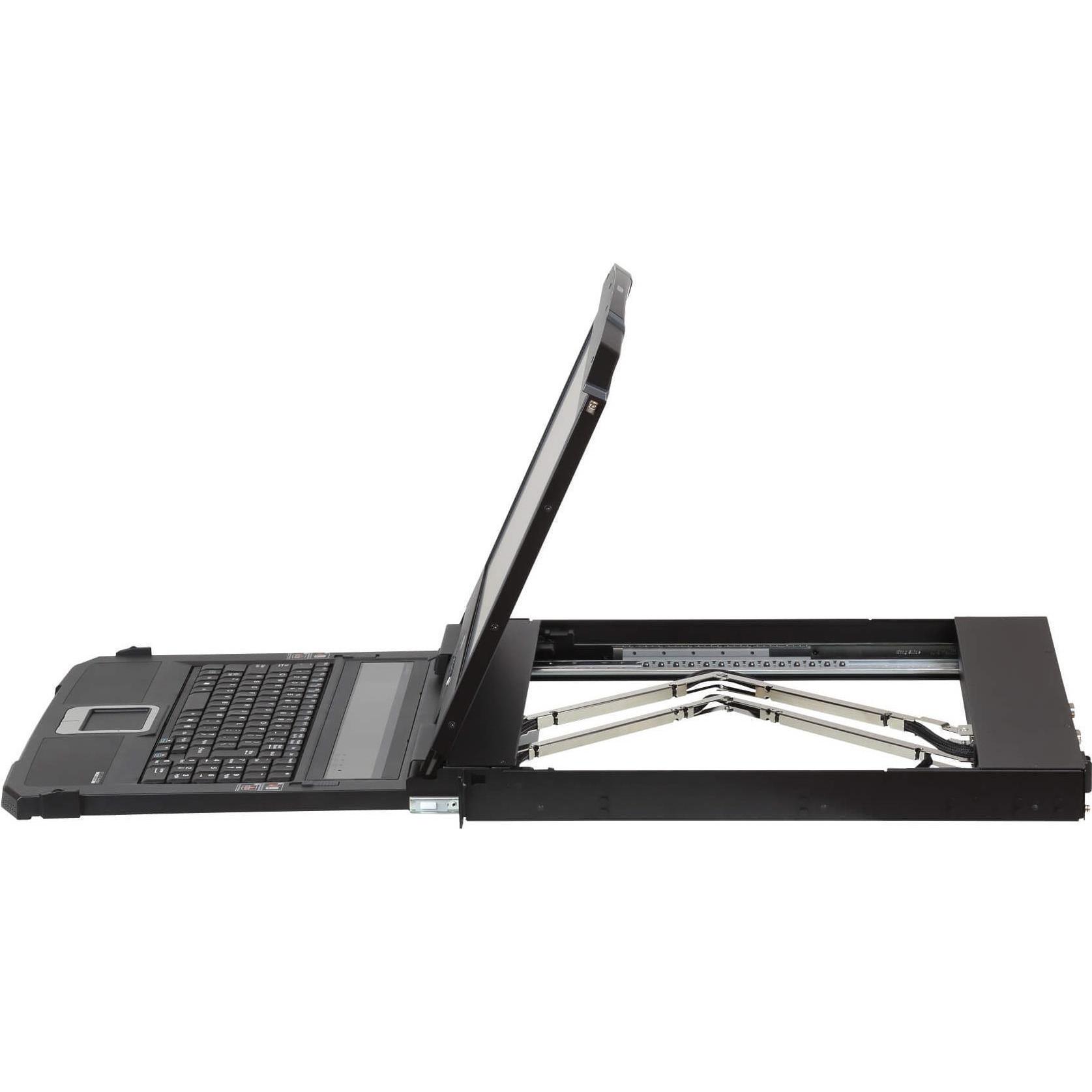 Thumbnail - Aten 18.5" Dual Rail USB HDMI-DVI, KVM Switch, Schwarz