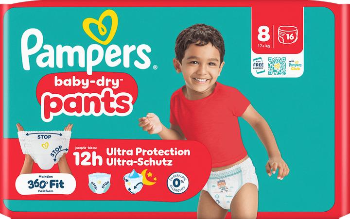 Actual product image Pampers Sp Pants Gr.8 Xl 19+ (Size 8, 16 pcs.)