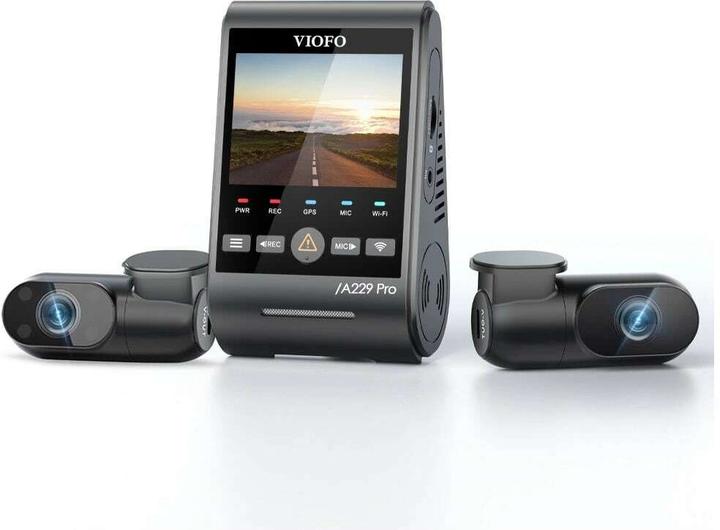 Actual product image Viofo A229 Pro 3CH (Built-in display, Built-in microphone, Wi-Fi, 4K)