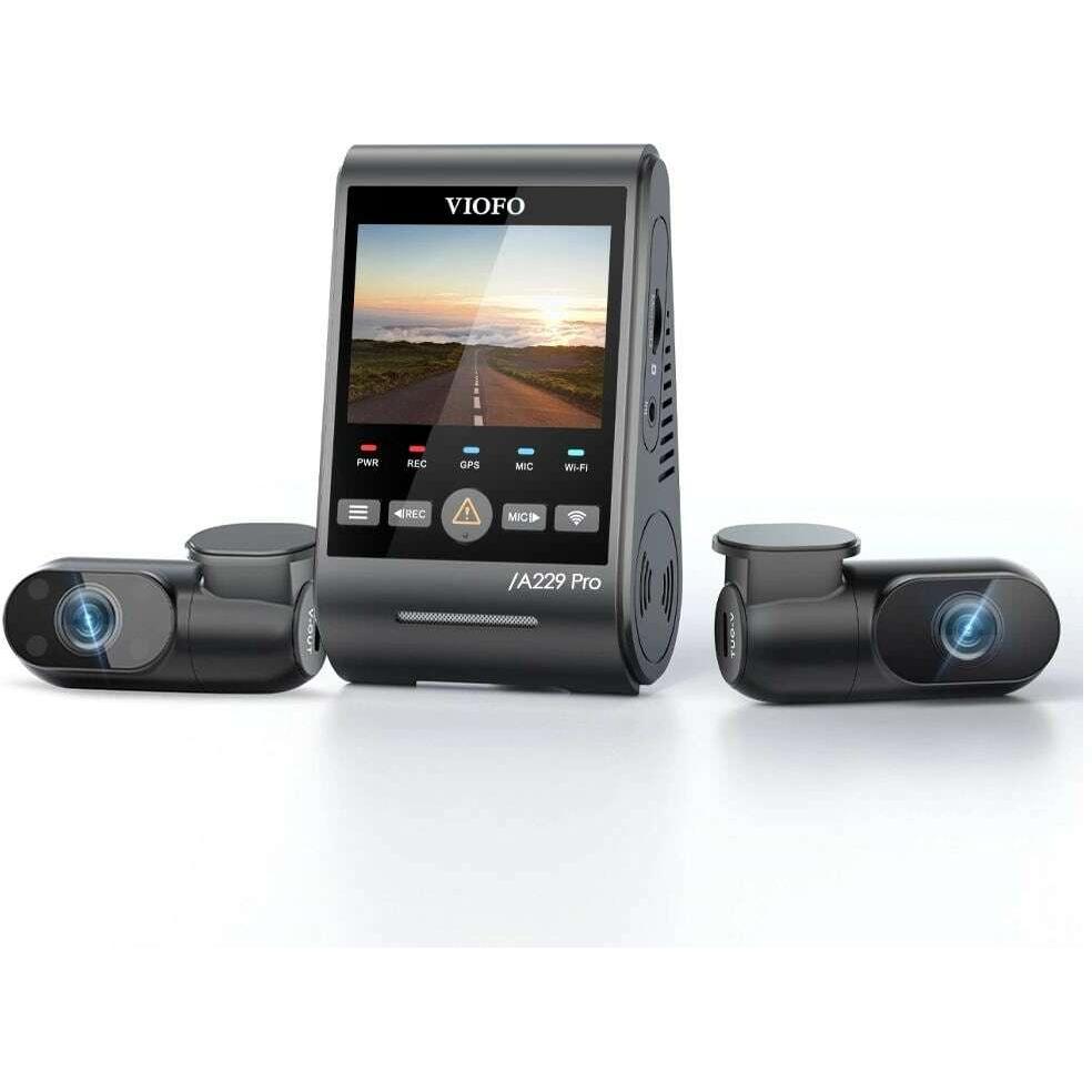 Viofo A229 Pro 3CH (Eingebautes Display, Eingebautes Mikrofon, WLAN, 4K) (A229 PRO 3CH-G)