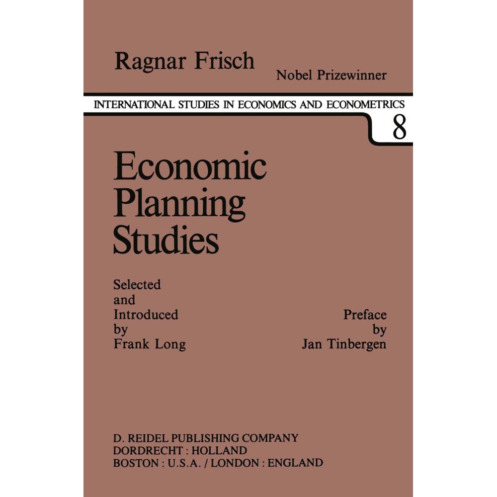 Economic Planning Studies, Fachbücher von R. Frisch