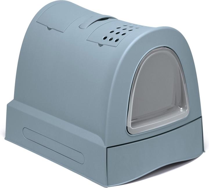 Produktbild IMAC Kattenbak Zuma 2Nd Life Met Schuiflade Avio Blauw - 40X56X42,5 Cm (Katzenklo geschlossen)