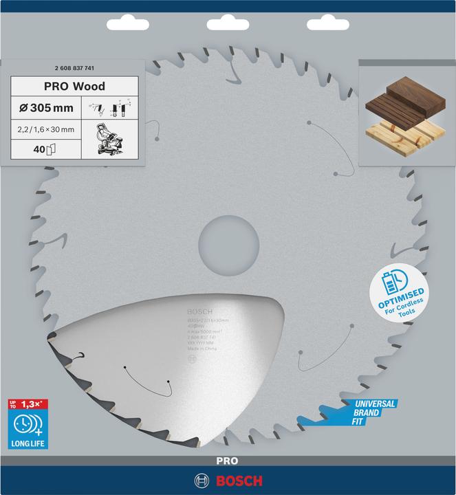 Productafbeelding Bosch Professional Zubehör Cirkelzaagblad voor accuzagen Standaard voor hout