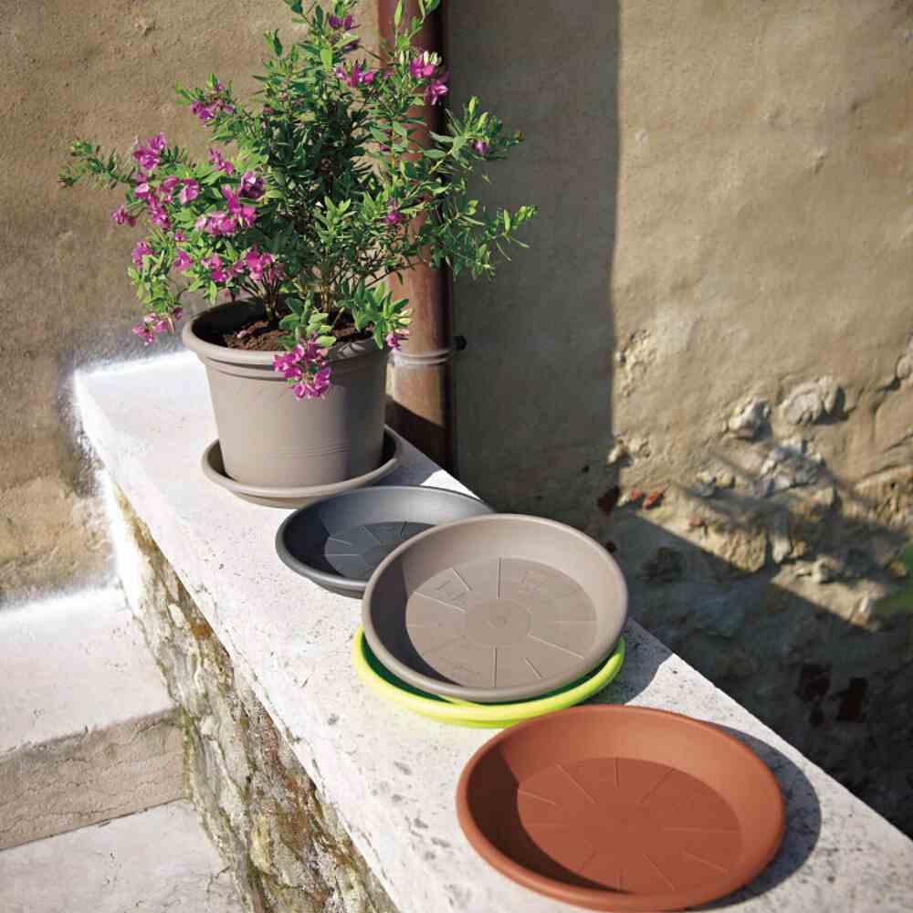 Thumbnail - Euro 3 plast, Blumentopf Zubehör, Untersetzer MEDEA Ø 24 cm anthrazit
