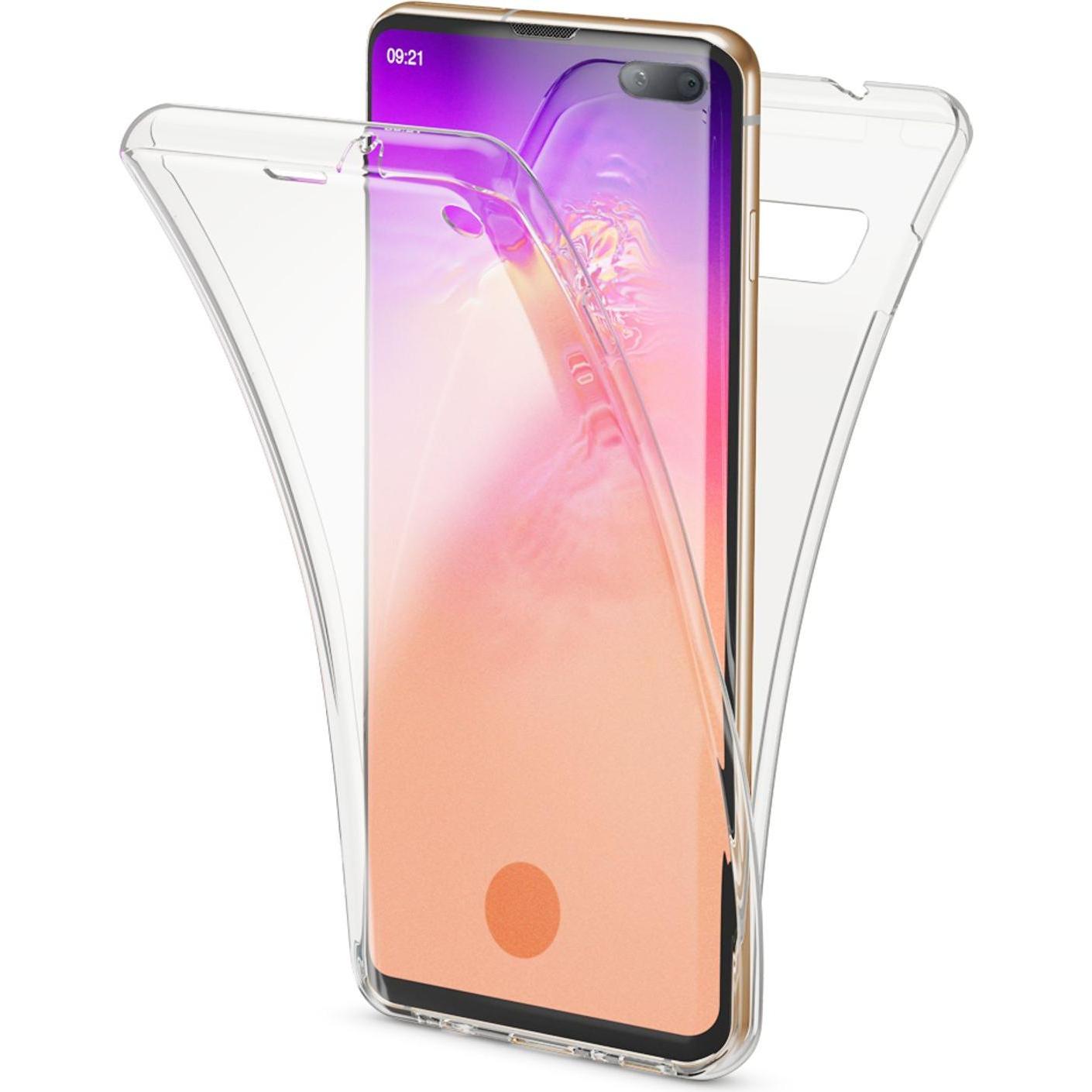 Nalia 360 Grad Handyhülle (Samsung Galaxy S10+), Smartphone Hülle, Transparent