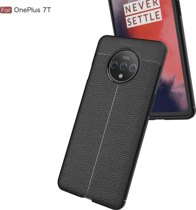 Produktbild Screenguard OnePlus 7T Hülle Leather Design TPU Cover (OnePlus 7T)