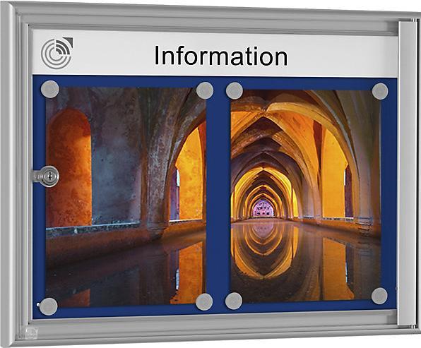 Image du produit Schaar-Design Vitrine simple BASIC (Tableau noir, 50 x 38 cm)