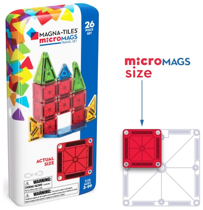 Actual product image Magna-Tiles microMags travel set