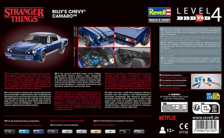 Produktbild Revell Stranger Things Chevy Camaro Z/28