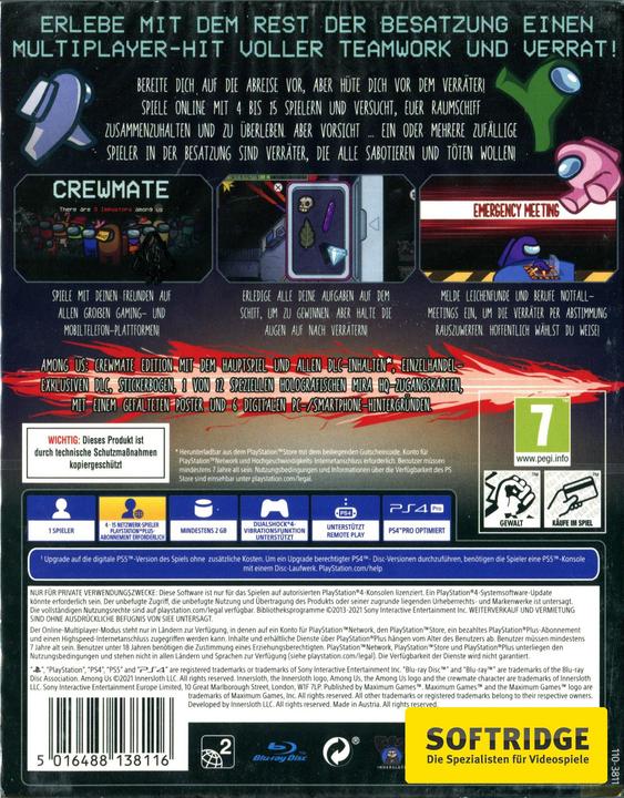 Produktbild astragon Among Us Crewmate Edition (PS4, DE)