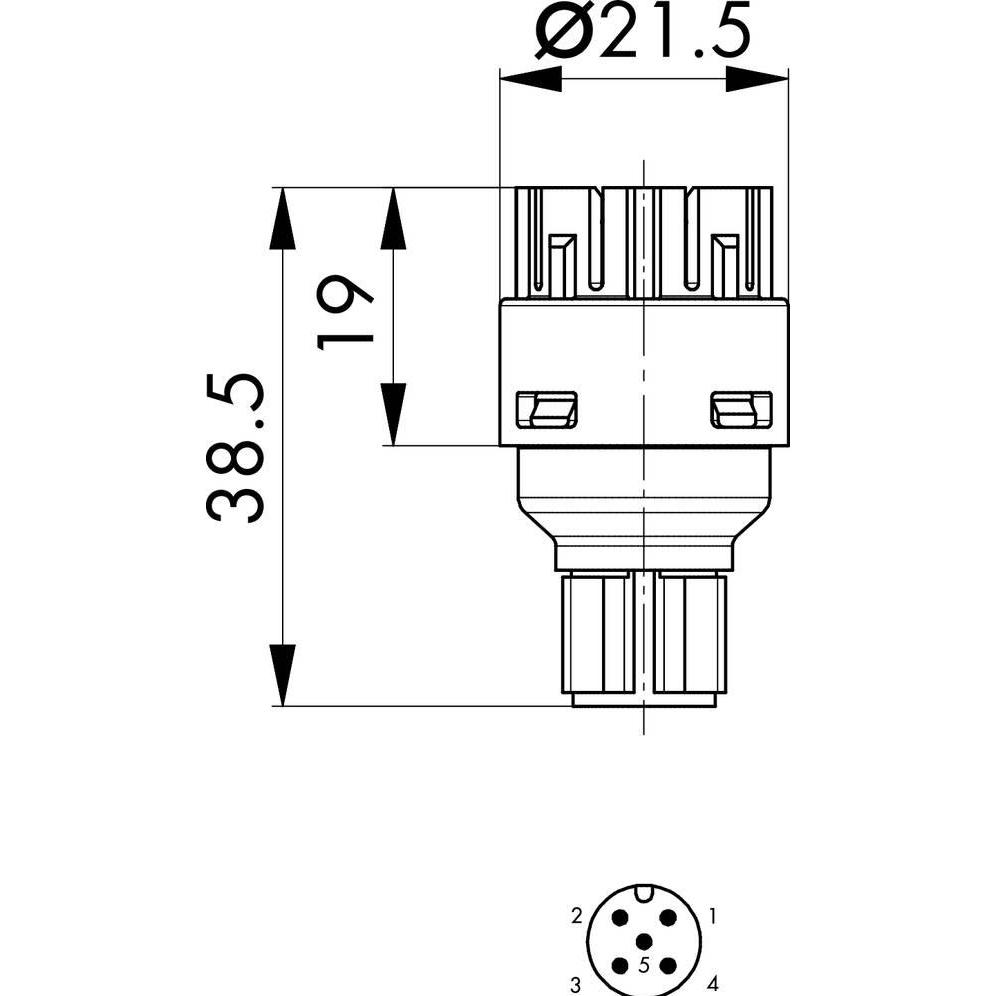 Thumbnail - Schlegel Kontaktelement 2 Öffner, 1 Schliesser tastend 1 St., Taster + Schalter