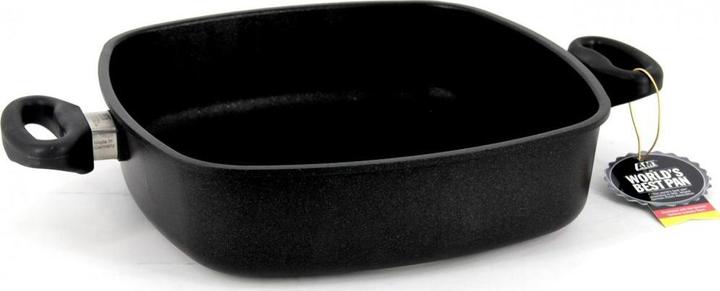 Actual product image AMT E287G Corner pan flat cast aluminium 28 x 28 cm, height 7 cm (Pan set + pot set, Aluminium)