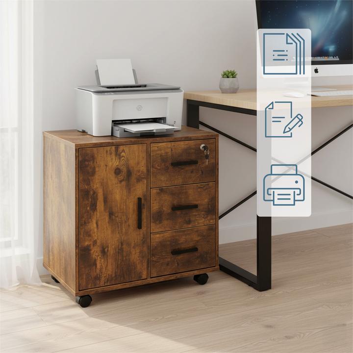 Immagine prodotto Relaxdays cassettiera mobile (12 x 60 x 40 cm)