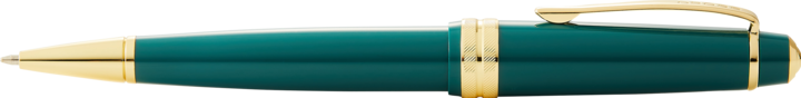 Productafbeelding Cross Balpen Kruis Bailey licht glanzend groen hars, goudkleurig afgewerkt in geschenkverpakking (Groen, Gouden fittingen, 1 x)