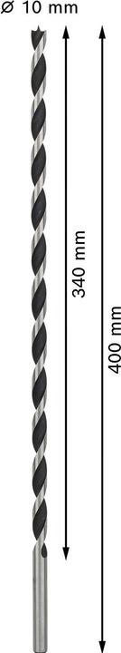 Produktbild Bosch Professional Zubehör PRO Wood Holzspiralbohrer, 10 x 340 x 400 mm (10 mm)