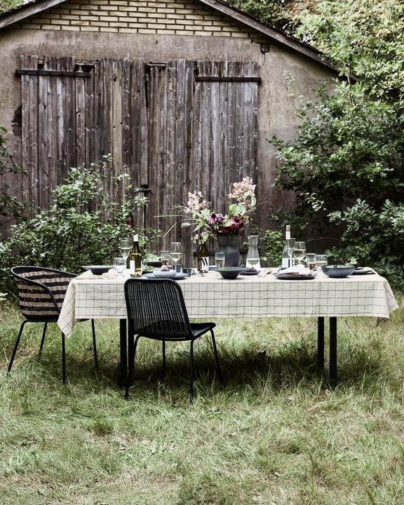 Produktbild House Doctor Tablecloth, HDJoin, BlackOff-white (150 x 260 cm)