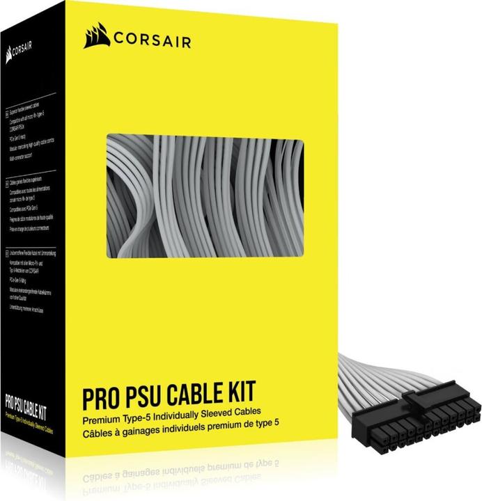 Produktbild Corsair Premium Individually Sleeved DC Cable Pro Kit, Type 5 (Generation 5), WHITE