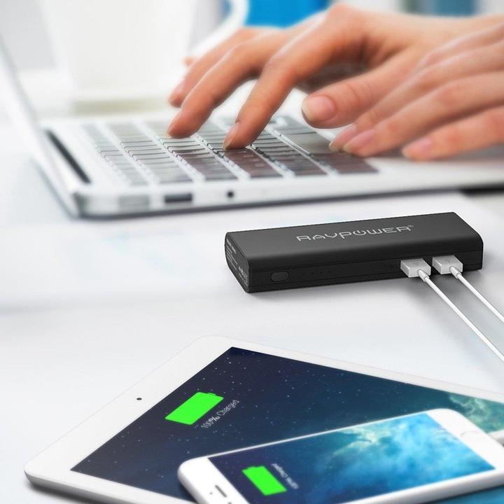 Actual product image RAVPower RP-PB07 Element Series Portable External Battery Pack (10400 mAh, 38.48 Wh)