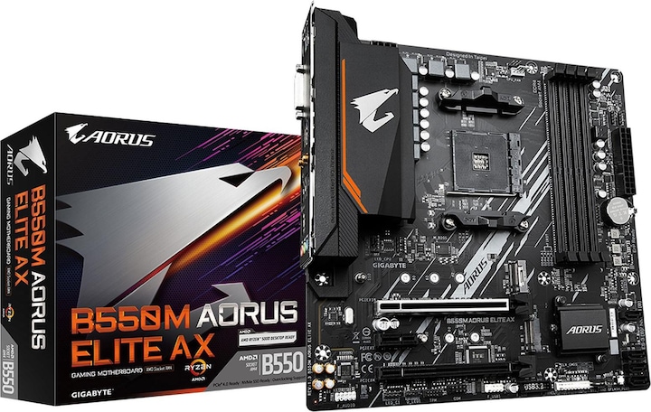 Actual product image Gigabyte B550M AORUS ELITE AX (AM4, AMD B550, mATX)