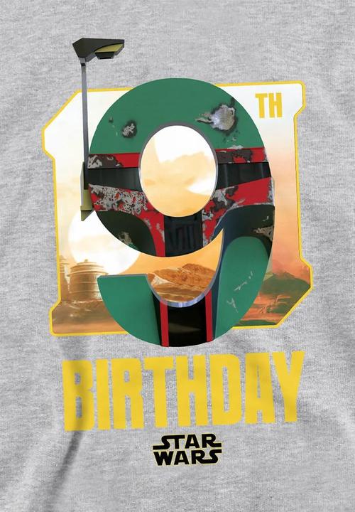 Produktbild Star Wars Kapuzenpullover meliert 9 Geburtstag (128)