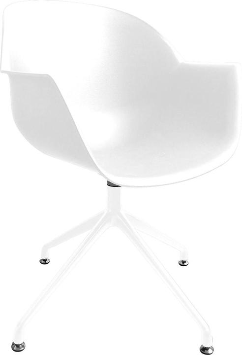 Productafbeelding Paperflow 2 kuipstoelen MOON CHMOONX2.13.13 wit kunststof