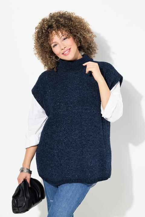 Immagine prodotto Ulla Popken Maglione dolcevita con glitter, collo alto e mezze maniche (50, 52)