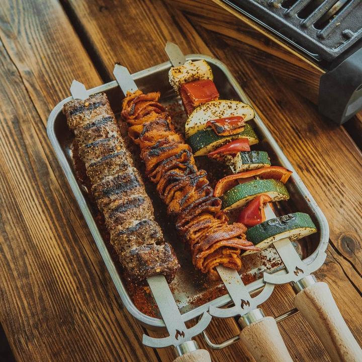 Produktbild Grillrost BBQ-Drehspiess Set