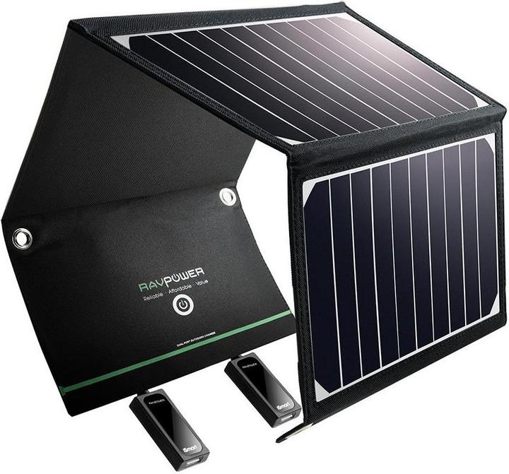 Actual product image RAVPower RP-PC008 Dual-Port Solar Charger (16 W)