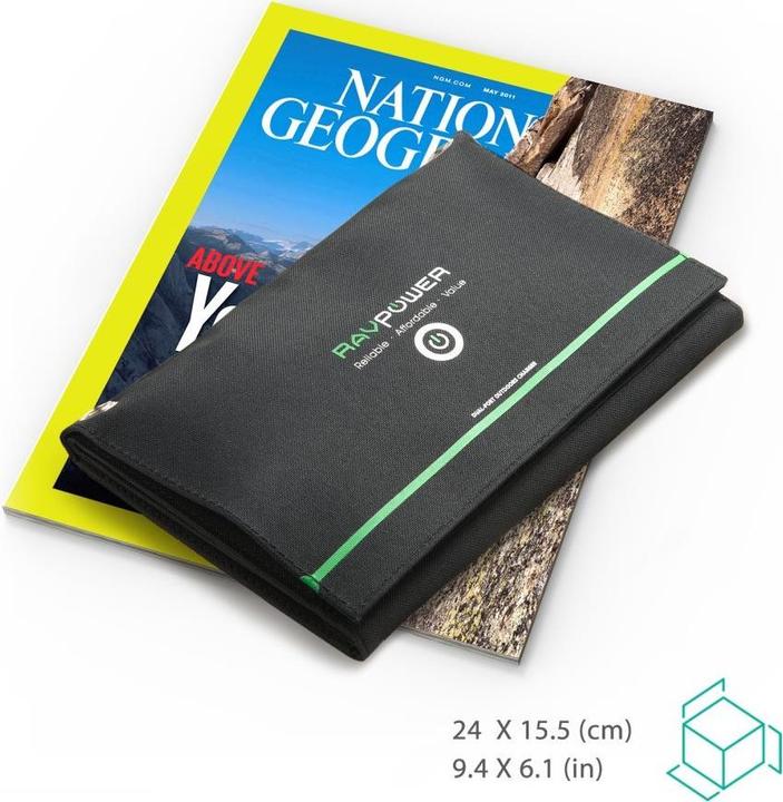 Actual product image RAVPower RP-PC008 Dual-Port Solar Charger (16 W)