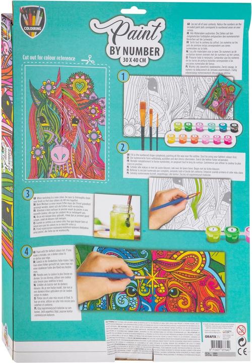 Produktbild Grafix Malen nach Zahlen - Einhorn