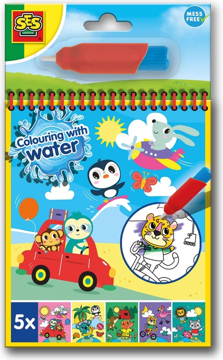 Actual product image Ses Malen mit Wasser Malbuch mit Wasserstift - Reisen