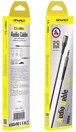 Image du produit Awei CL-116L (1 m, Lightning, Jack 3,5 mm (AUX))