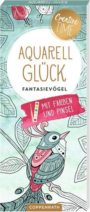 Bloc Aquarell Glück Fantasievögel (Oiseaux fantaisie)
