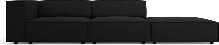 Actual product image Cosmopolitan Design Right Sofa, "Arendal", 4 Seats, Black, 262x102x70 Made in Europe (Corner sofa)