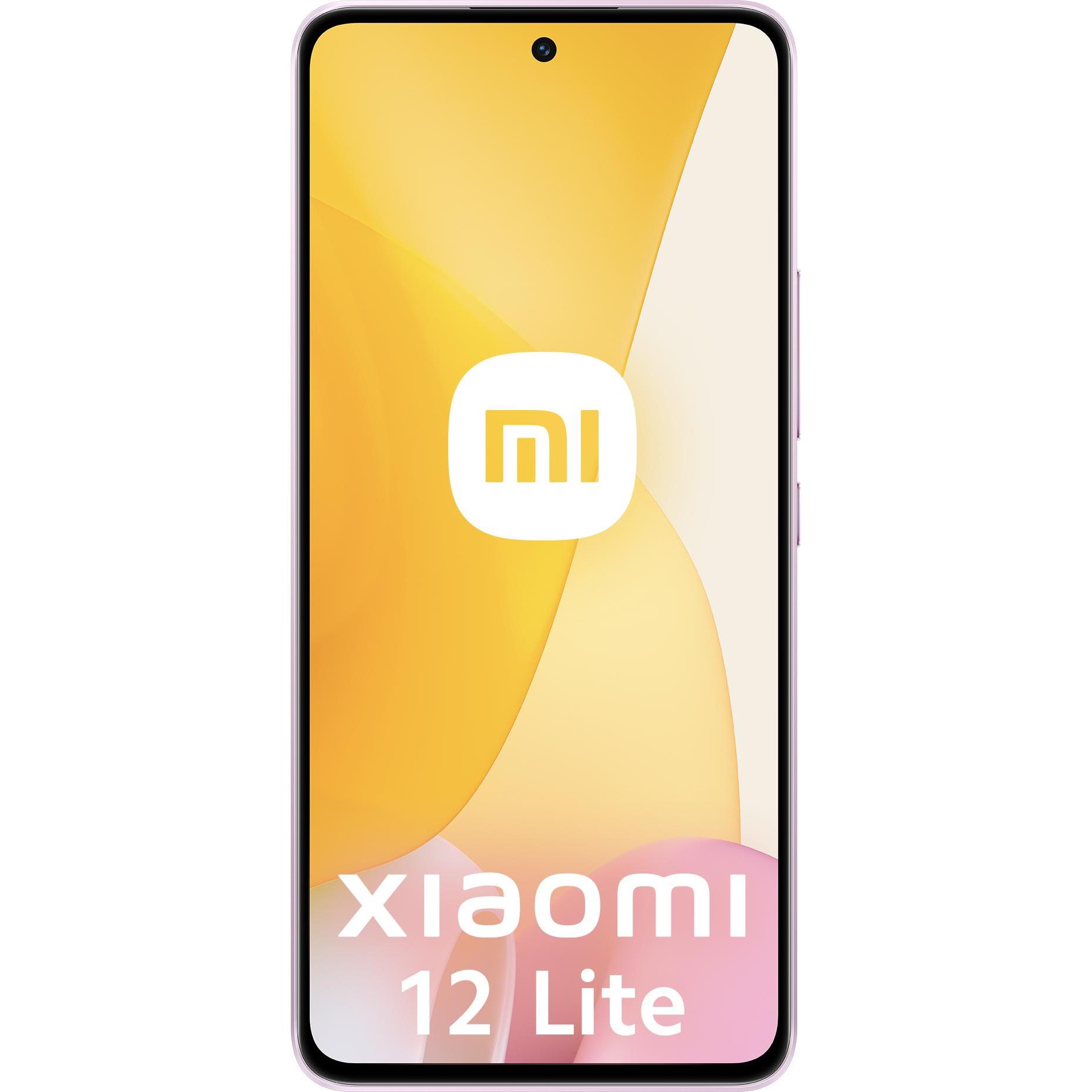 Xiaomi 12 Lite (128 GB, Lite Pink, 6.55", Dual SIM, 5G), Smartphone, Pink