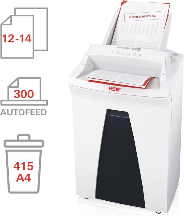 Image du produit HSM SECURIO AF300 Autofeed Aktenvernichter (Coupe de particules)